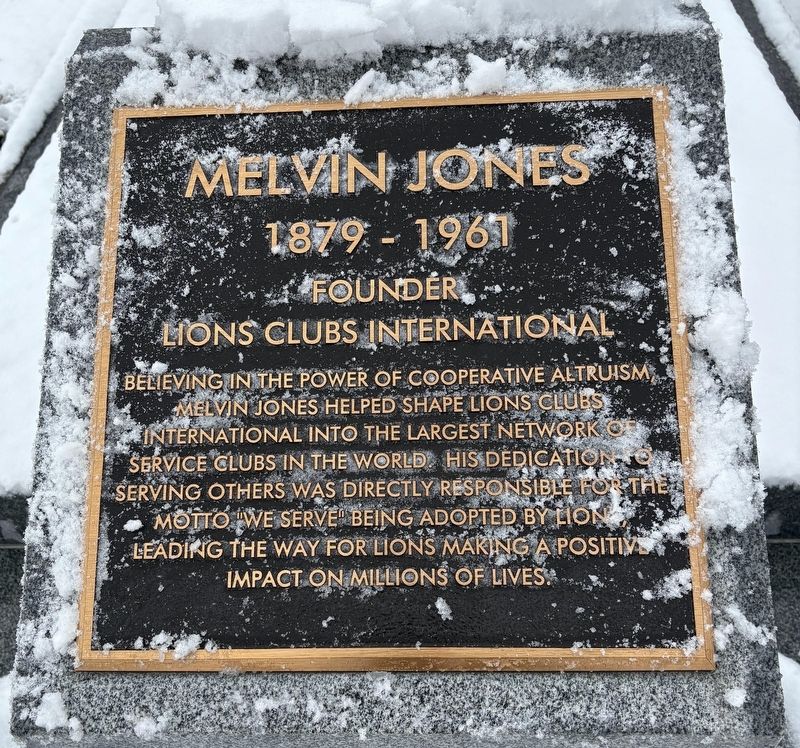 Melvin Jones Marker. Click for full size. Melvin Jones Marker image. Click for full size.