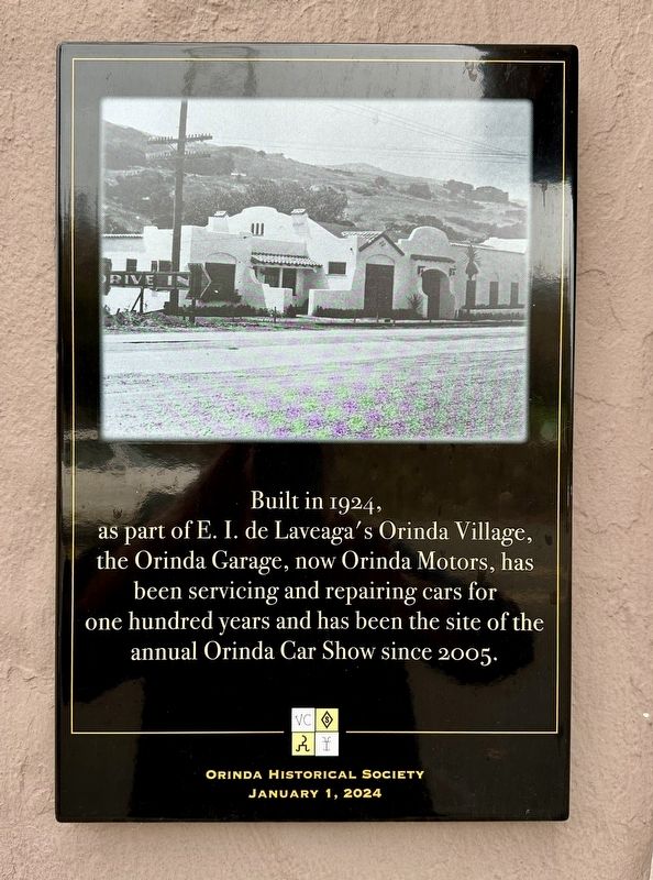 Orinda Motors Marker. Click for full size. Orinda Motors Marker image. Click for full size.