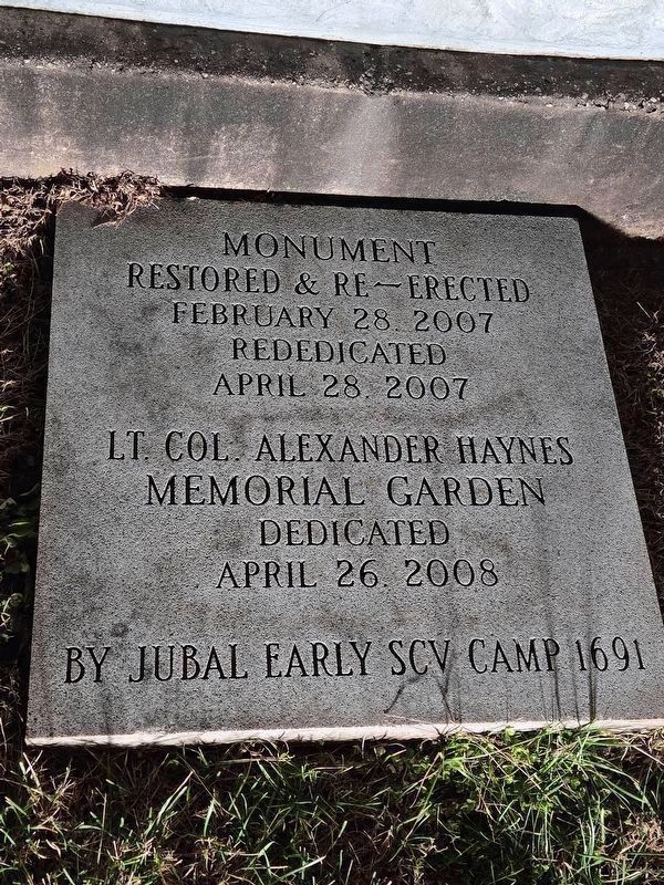 Hillsville Civil War Memorial Rededication Plate image. Click for full size.