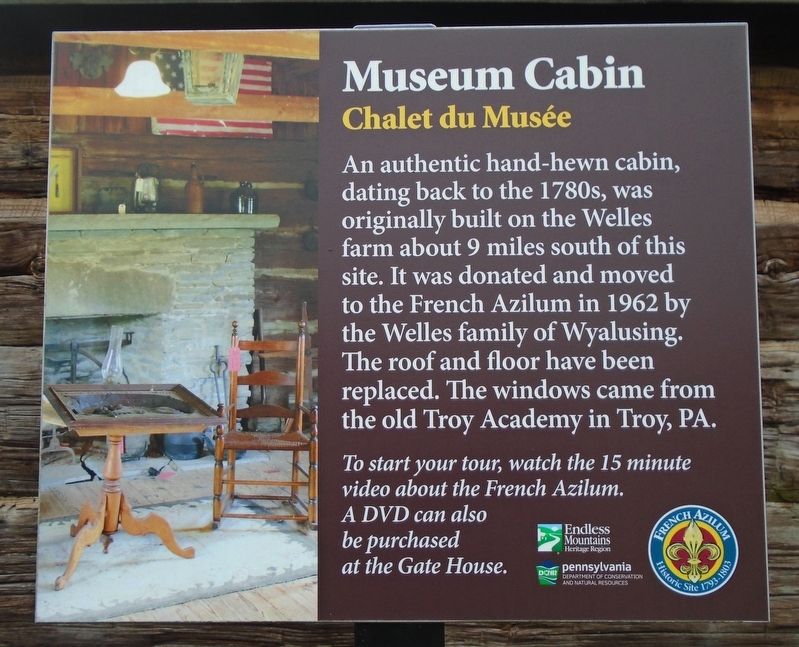 Museum Cabin Marker image. Click for full size.