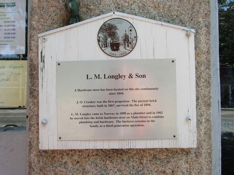 L. M. Longley & Son Marker image. Click for full size.