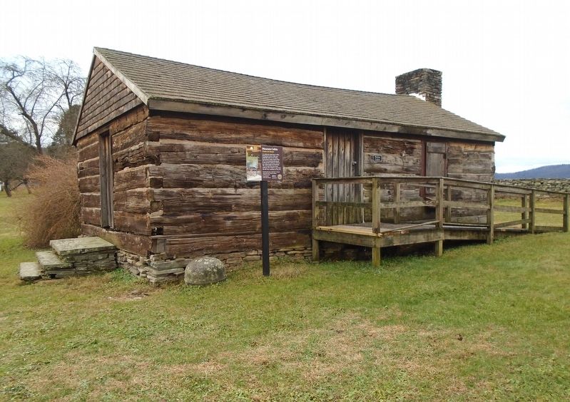 Museum Cabin and Marker image. Click for full size.