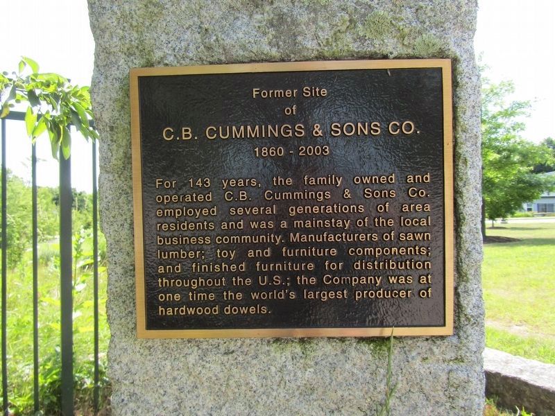 C.B. Cummings & Sons Co. Marker image. Click for full size.