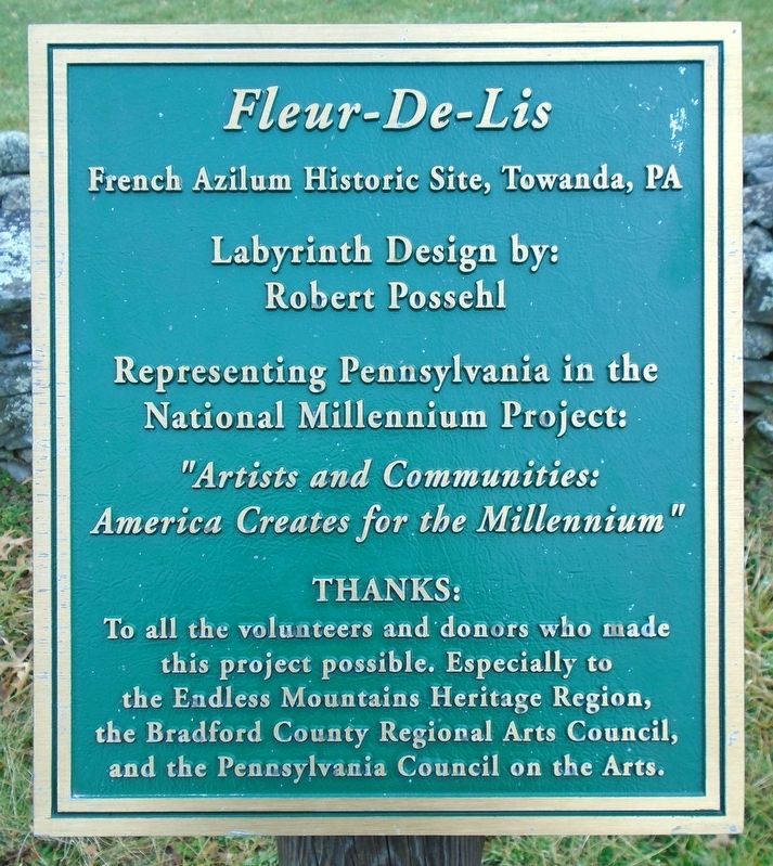 <i>Fleur-De-Lis</i> Marker image. Click for full size.