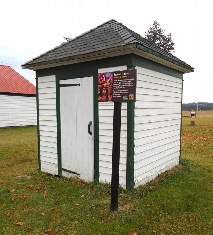 Smoke House and Marker image. Click for full size.