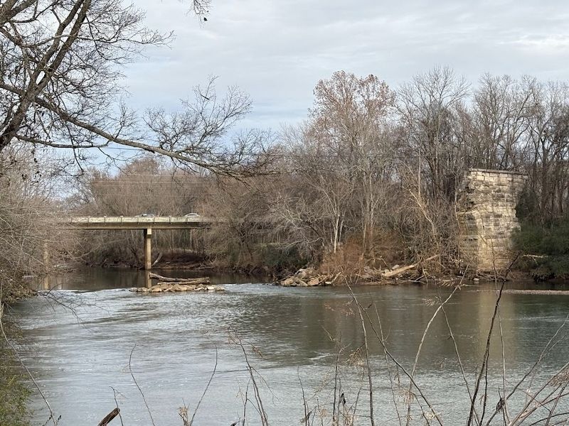 Old Stone Bridge remnants. Click for full size. Old Stone Bridge remnants image. Click for full size.