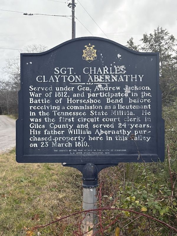 Sgt. Charles Clayton Abernathy marker image. Click for full size.