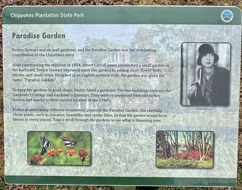 Paradise Garden Marker. Click for full size. Paradise Garden Marker image. Click for full size.