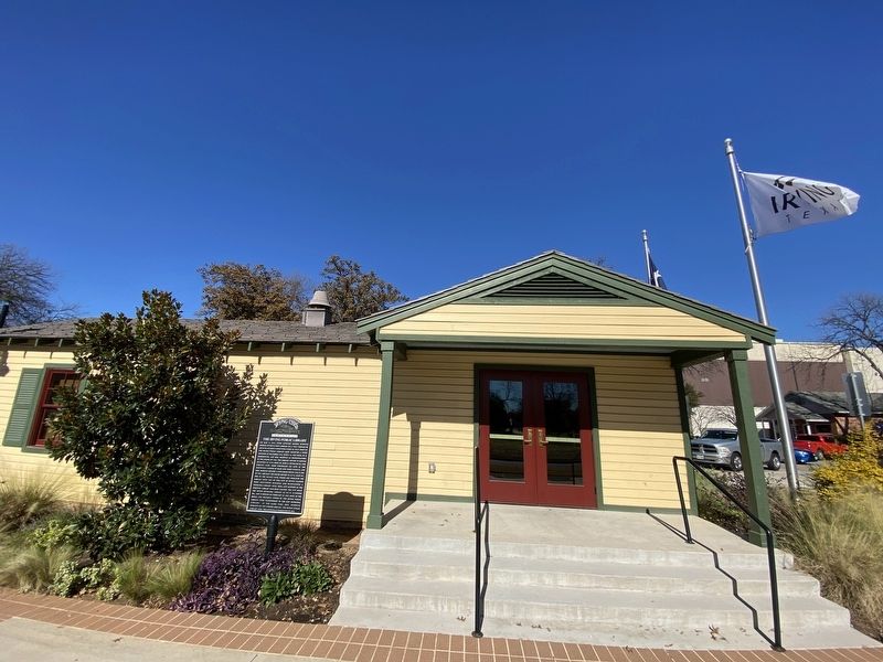 The Irving Public Library Marker image. Click for full size.