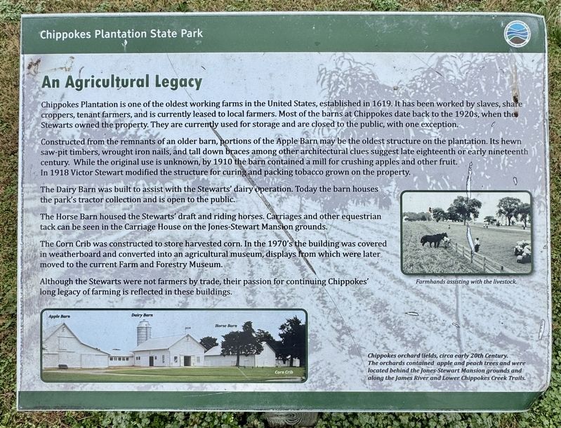 An Agricultural Legacy Marker image. Click for full size.