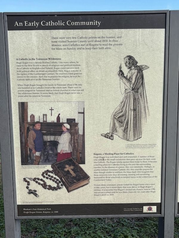 An Early Catholic Community marker image. Click for full size.