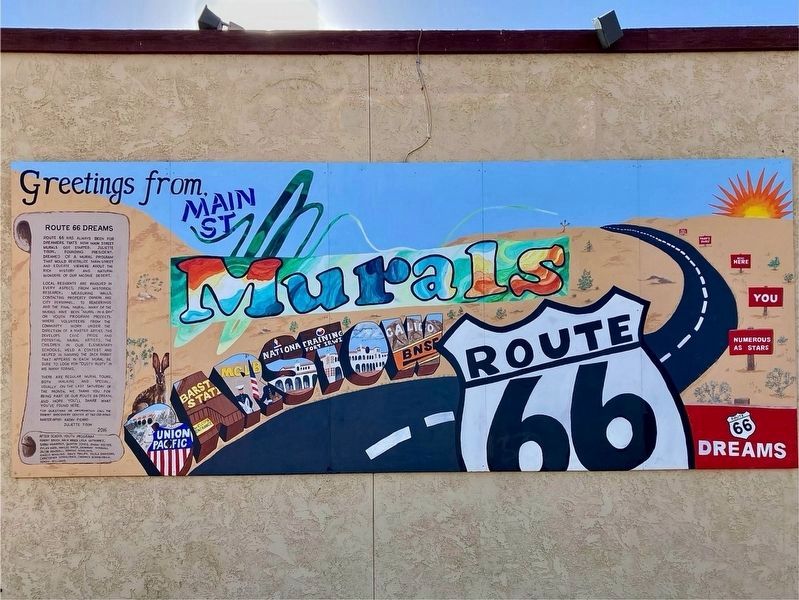 Nearby Mural - Route 66 image. Click for full size.