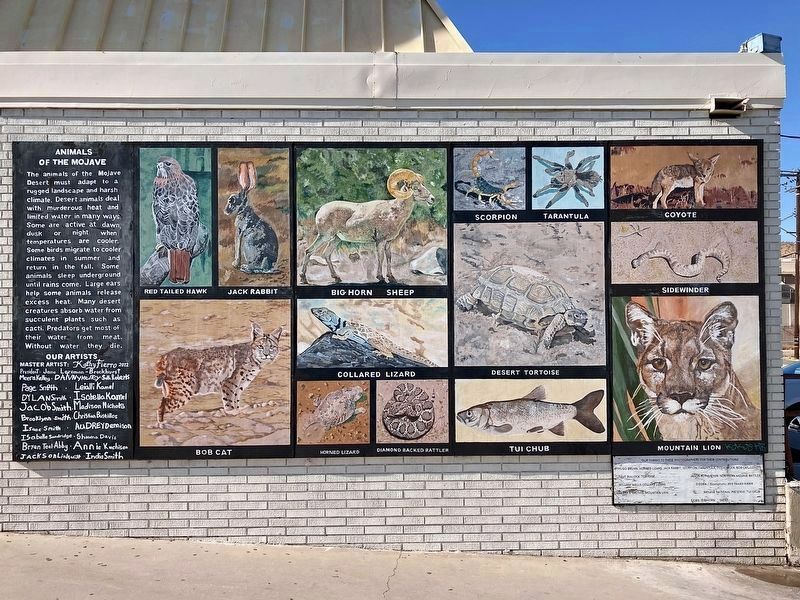 Nearby Mural - Animals of the Mojave image. Click for full size.