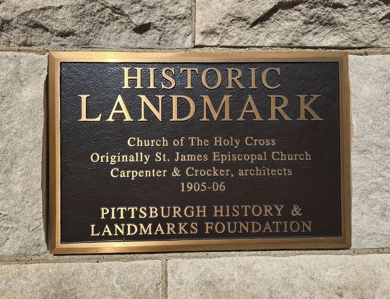 Church of the Holy Cross Marker image. Click for full size.