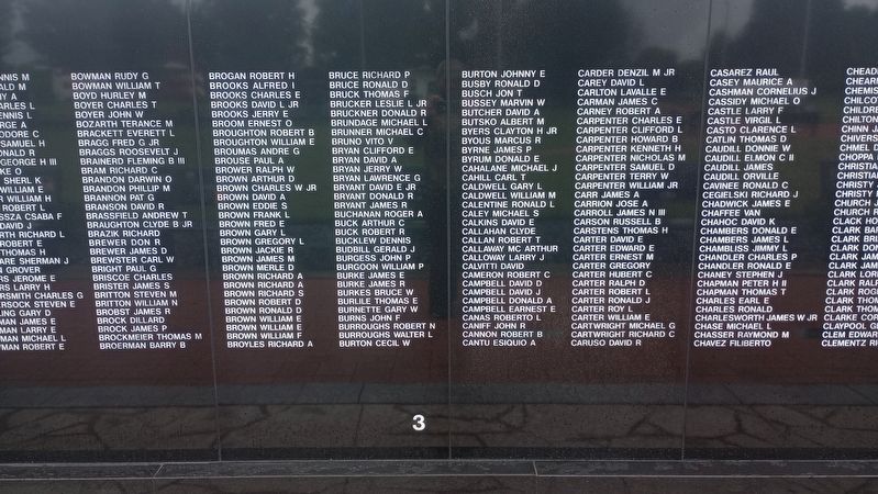 The Ohio Vietnam Veterans Memorial Wall Marker. Click for full size. The Ohio Vietnam Veterans Memorial Wall Marker image. Click for full size.