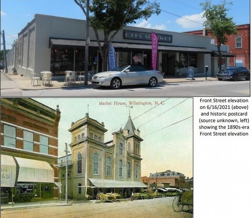 Wilmington City Market Then and Now image. Click for full size.
