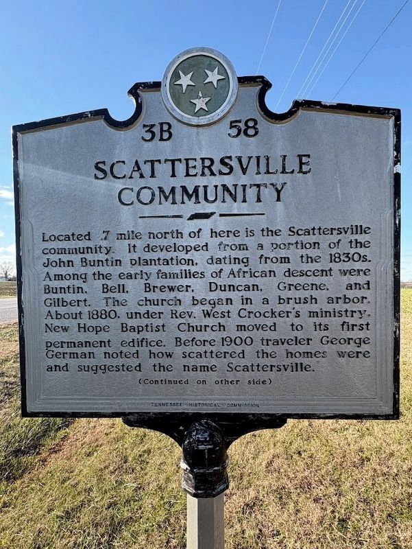 Scattersville Community marker image. Click for full size.