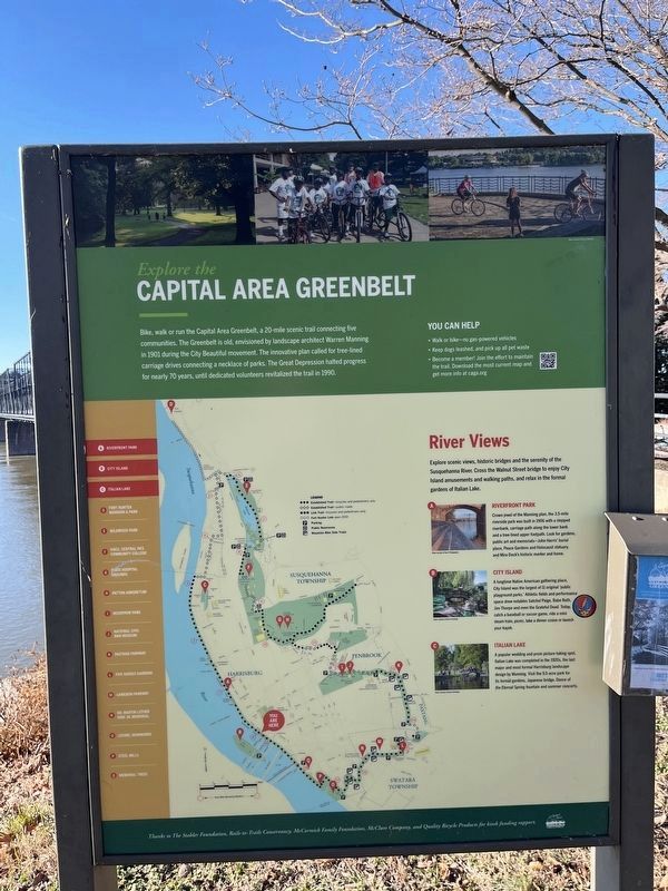 Explore the Capital Area Greenbelt Marker image. Click for full size.