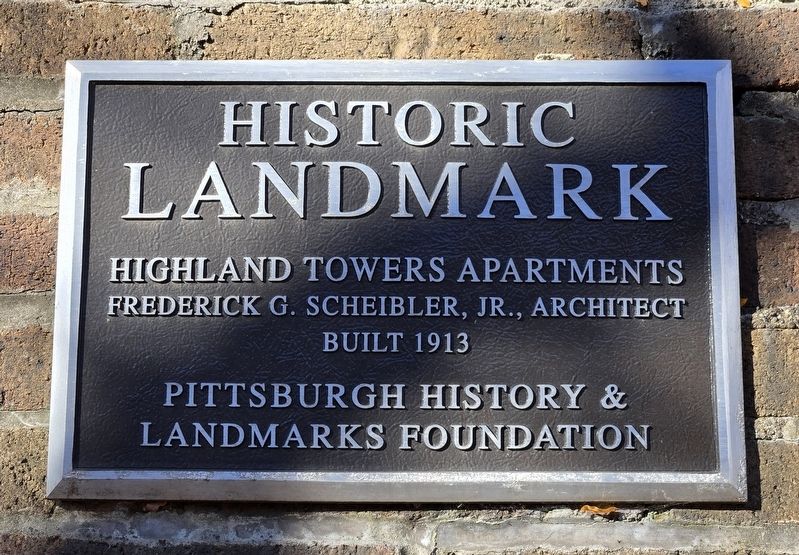 Highland Towers Apartments Marker image. Click for full size.