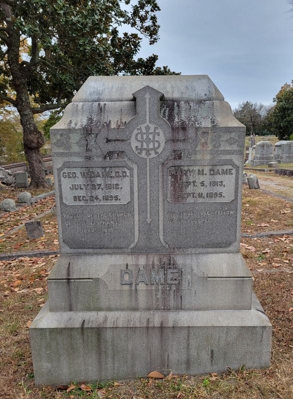 Rev. George Washington Dame. Click for full size. Rev. George Washington Dame image. Click for full size.