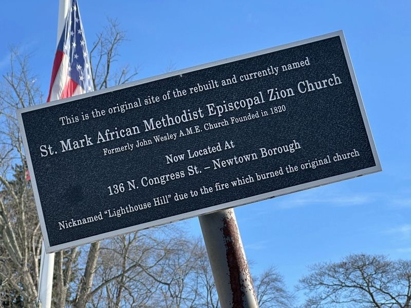 St. Mark African Methodist Episcopal Zion Church Marker. Click for full size. St. Mark African Methodist Episcopal Zion Church Marker image. Click for full size.