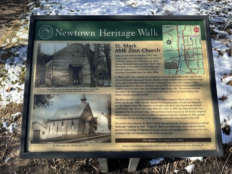 St. Mark AME Zion Church Marker image. Click for full size.