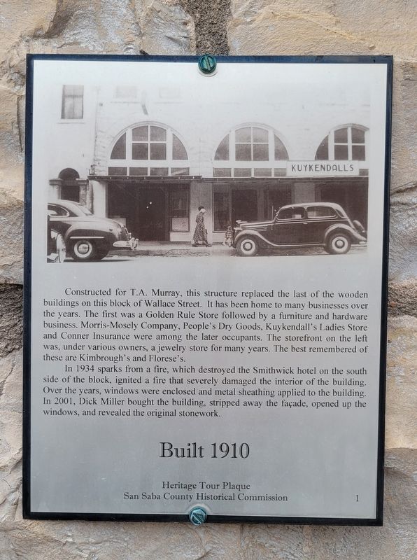 Built 1910 Marker image. Click for full size.