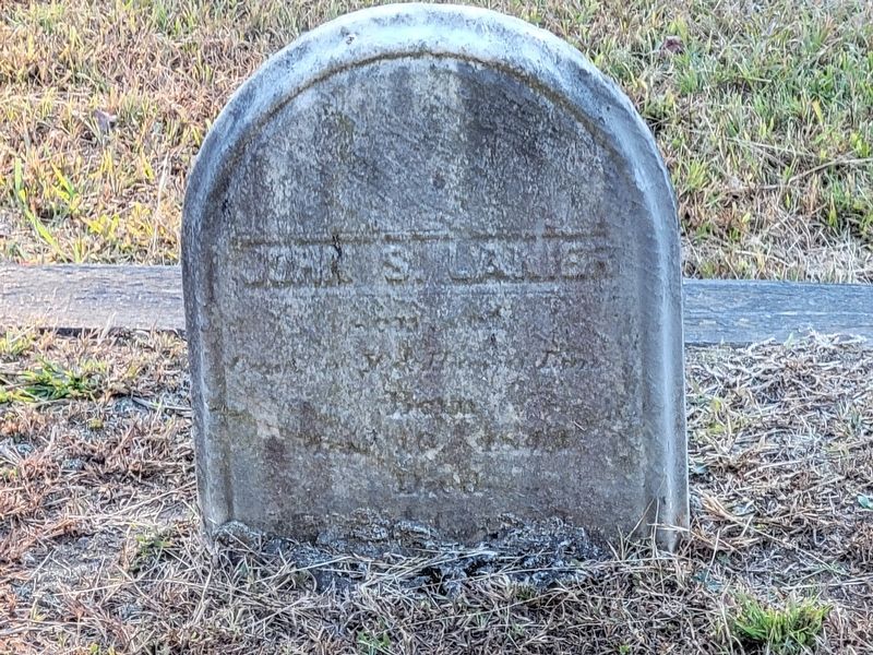 John Lanier Headstone. Click for full size. John Lanier Headstone image. Click for full size.