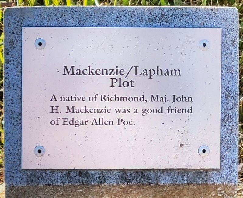 Mackenzie/Lapham Plot Marker. Click for full size. Mackenzie/Lapham Plot Marker image. Click for full size.