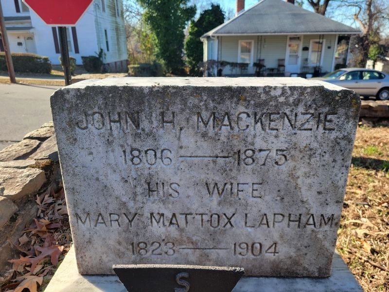 John H. Mackenzie Headstone. Click for full size. John H. Mackenzie Headstone image. Click for full size.