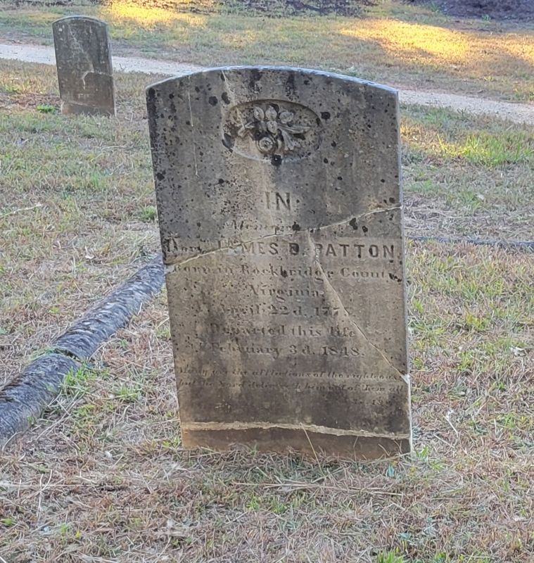 James D. Patton Headstone. Click for full size. James D. Patton Headstone image. Click for full size.