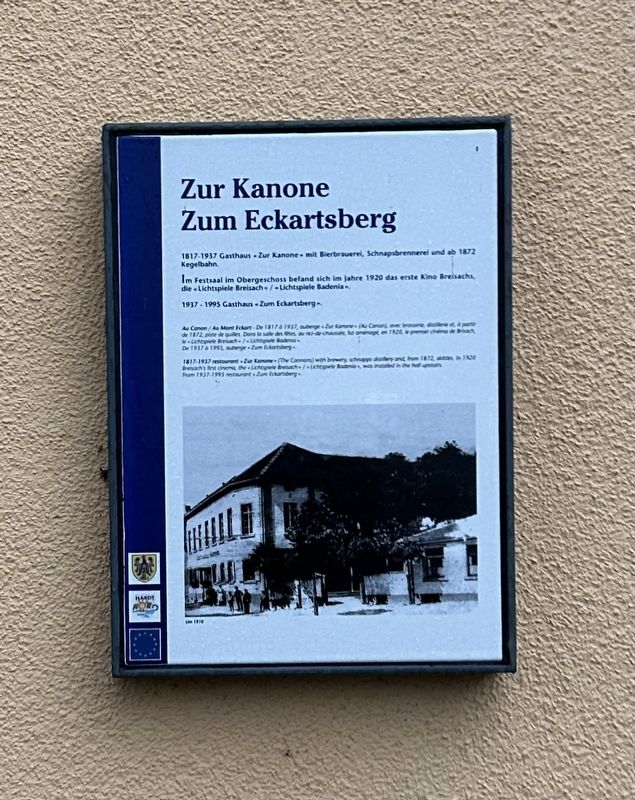 Zur Kanone & Zum Eckartsberg / The Cannon & The Eckartsberg Marker image. Click for full size.