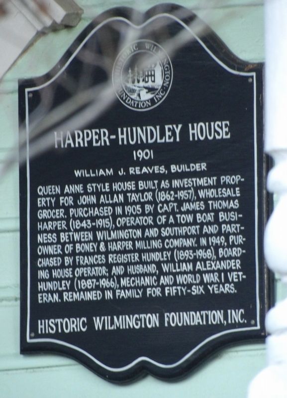 Harper-Hundley House Marker image. Click for full size.