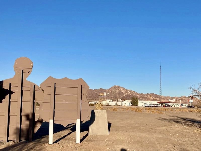 Albert Okura Marker - facing Amboy. Click for full size. Albert Okura Marker - facing Amboy image. Click for full size.