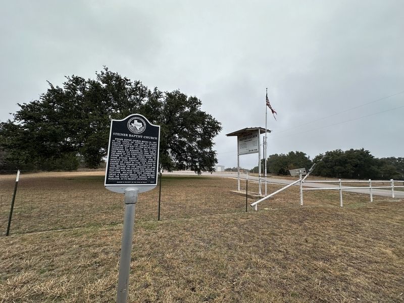 Steiner Baptist Church Marker image. Click for full size.
