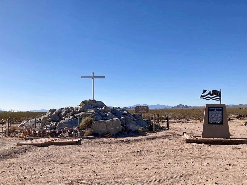 Original Mojave Cross and Marker image. Click for full size.