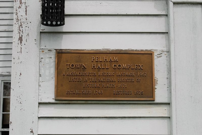 Pelham Town Hall Complex Marker image. Click for full size.