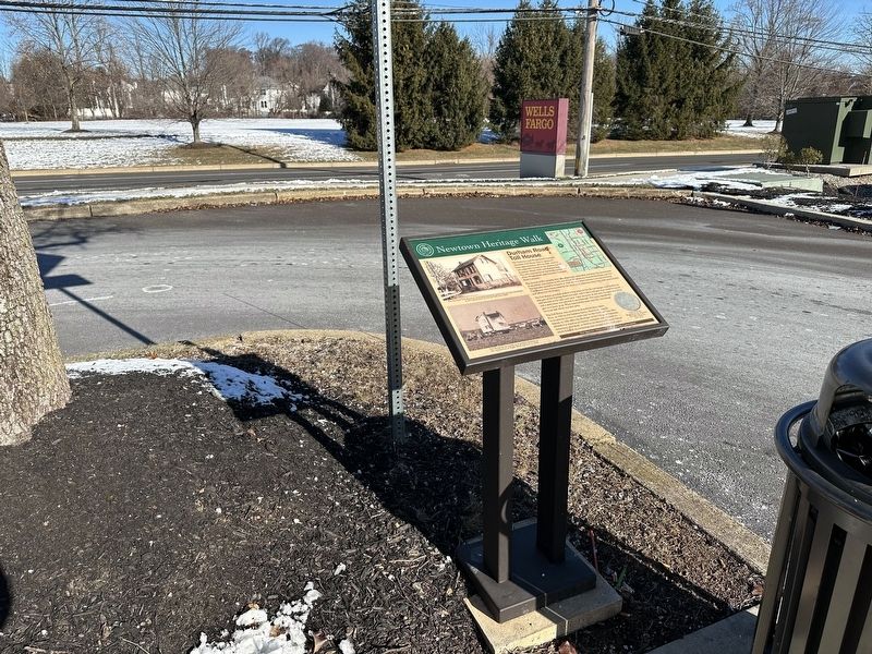 Durham Road Toll House Marker - wide view image. Click for full size.
