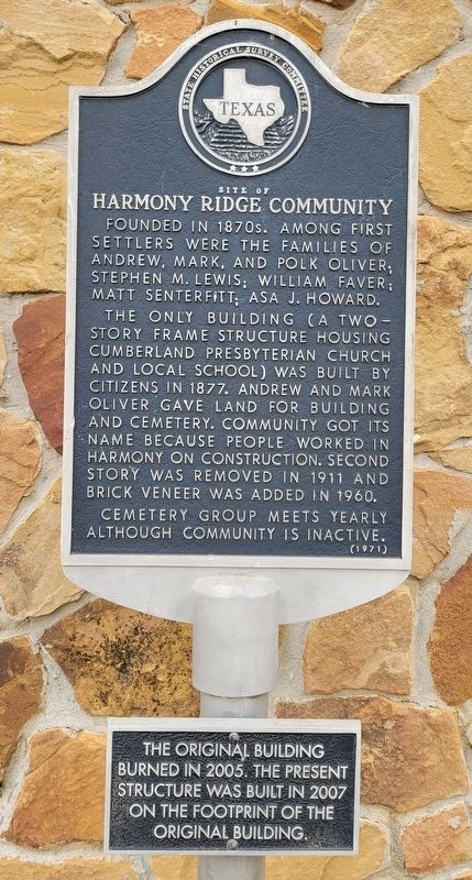 Site of Harmony Ridge Community Marker image. Click for full size.