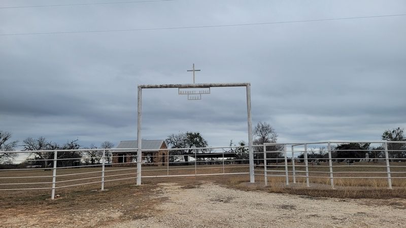The entrance to Harmony Ridge Cemetery image. Click for full size.