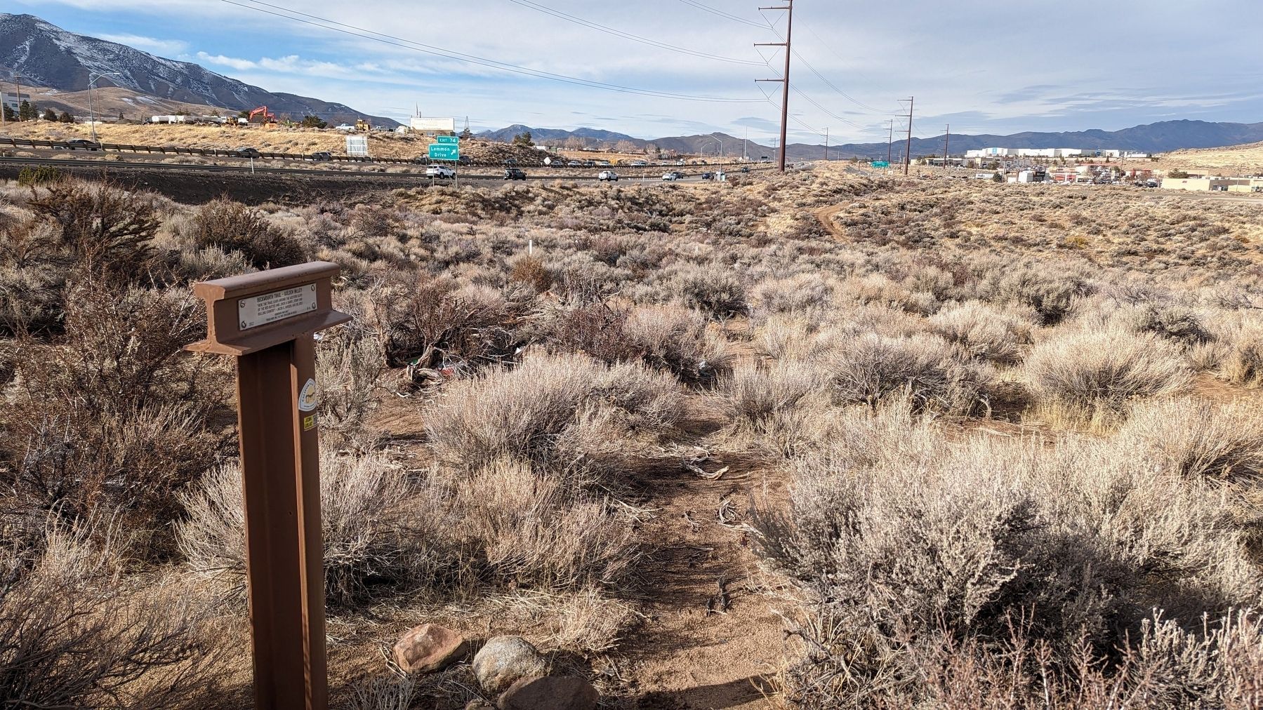 Beckwourth Trail - Golden Valley / Three Flags Highway Marker image. Click for full size.