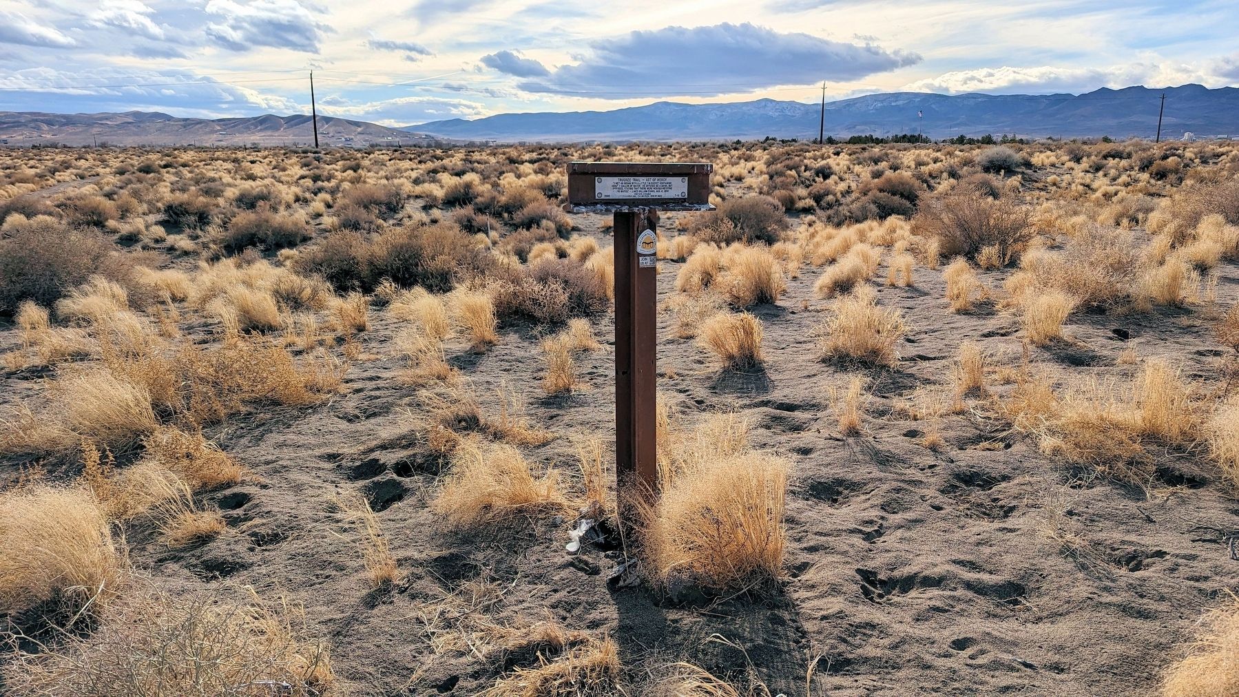 Truckee Trail - Act of Mercy Marker image. Click for full size.