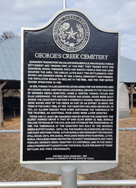 George's Creek Cemetery Marker image. Click for full size.