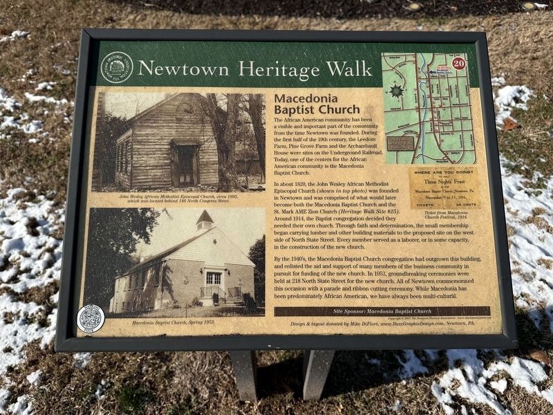 Macedonia Baptist Church Marker image. Click for full size.