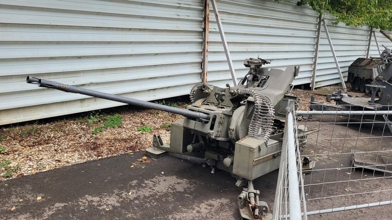 Twin anti-aircraft guns. Click for full size. Twin anti-aircraft guns image. Click for full size.
