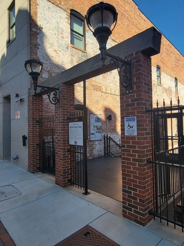 Early History of 119-121 South Union Street Marker image. Click for full size.