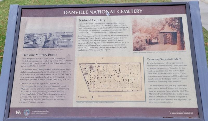 Danville National Cemetery Marker image. Click for full size.
