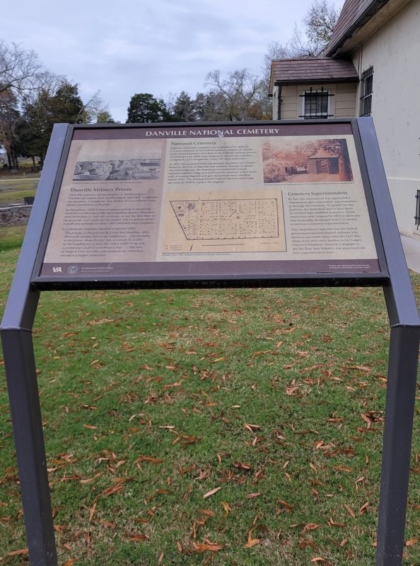 Danville National Cemetery Marker image. Click for full size.
