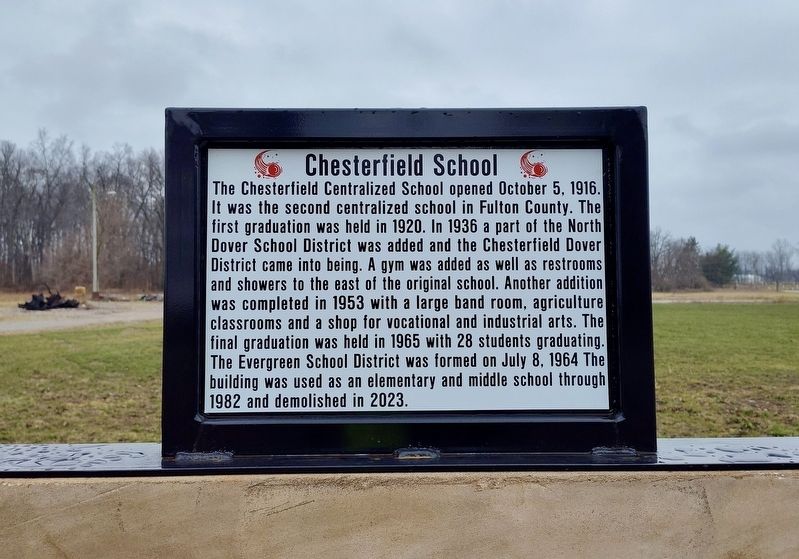 Chesterfield School Marker image. Click for full size.