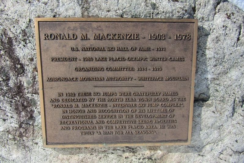 Ronald M. MacKenzie Marker image. Click for full size.